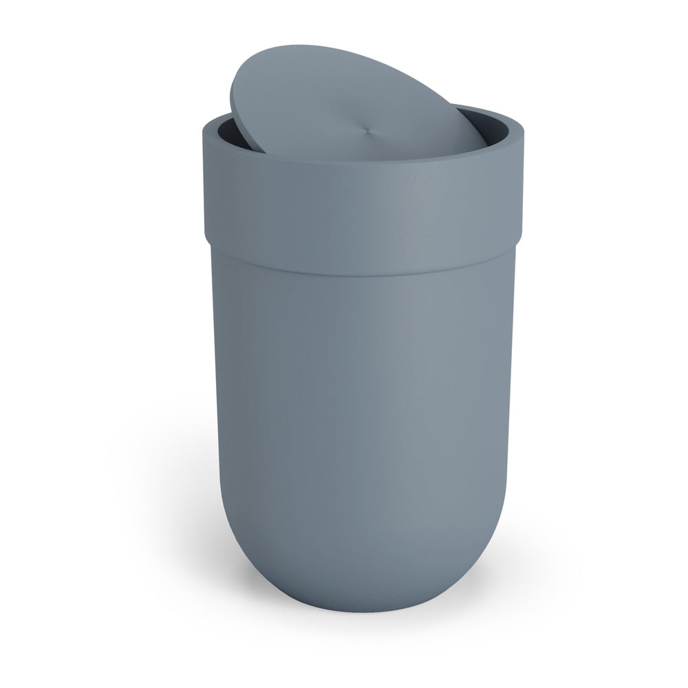 Niebieski plastikowy kosz na śmieci 6 l Touch – Umbra