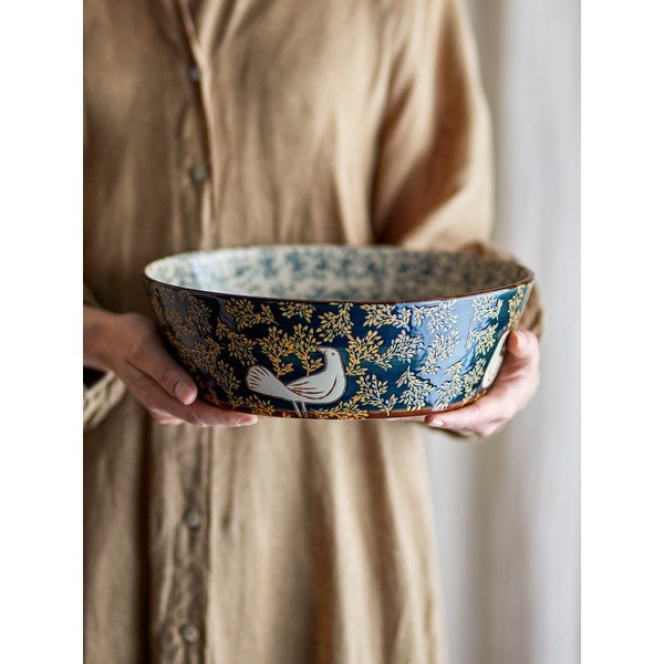 Niebieska ceramiczna misa ø 28 cm Hezha – Bloomingville-image-4