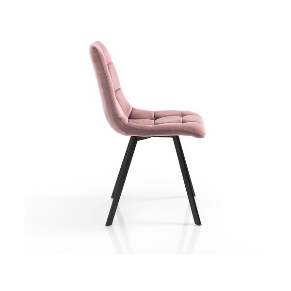 Różowe aksamitne krzesła zestaw 2 szt. Toffee – Tomasucci-image-2