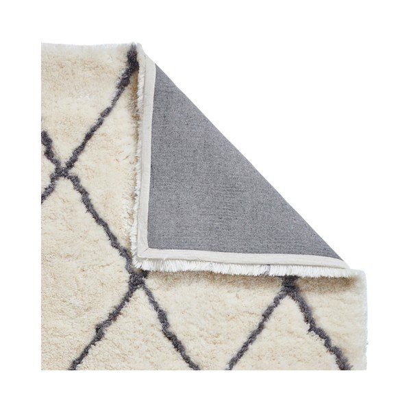 Kremowy dywan z szarymi detalami Think Rugs Morocco, 120x170 cm-image-1