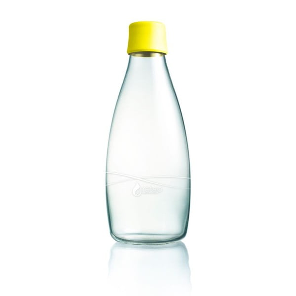 Żółta butelka ze szkła ReTap, 800 ml