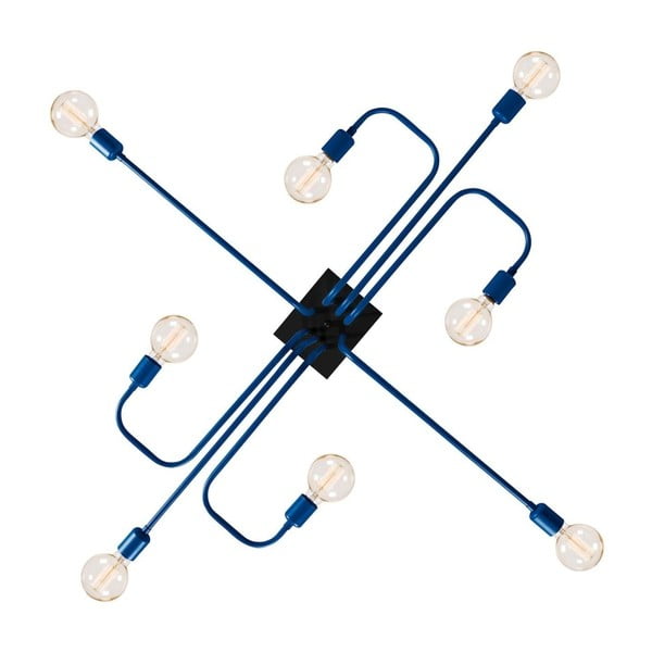 Granatowa lampa sufitowa Spider-image-1