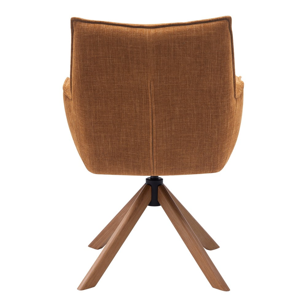 Pomarańczowe tapicerowane fotele jadalniane zestaw 2 szt. Marilla – Unique Furniture (zdjęcie 4)