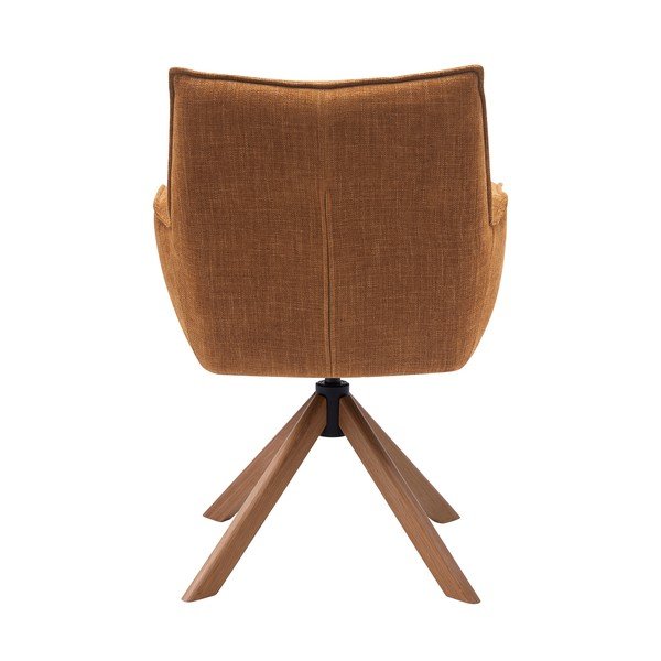 Pomarańczowe tapicerowane fotele jadalniane zestaw 2 szt. Marilla – Unique Furniture-image-3