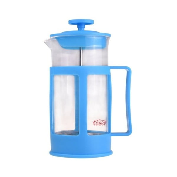 Niebieski french press na kawę/herbatę Bambum Magic, 350 ml