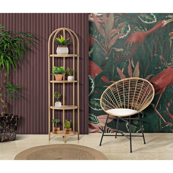 Naturalny metalowy regał 40x150 cm Panama – Mauro Ferretti-image-1