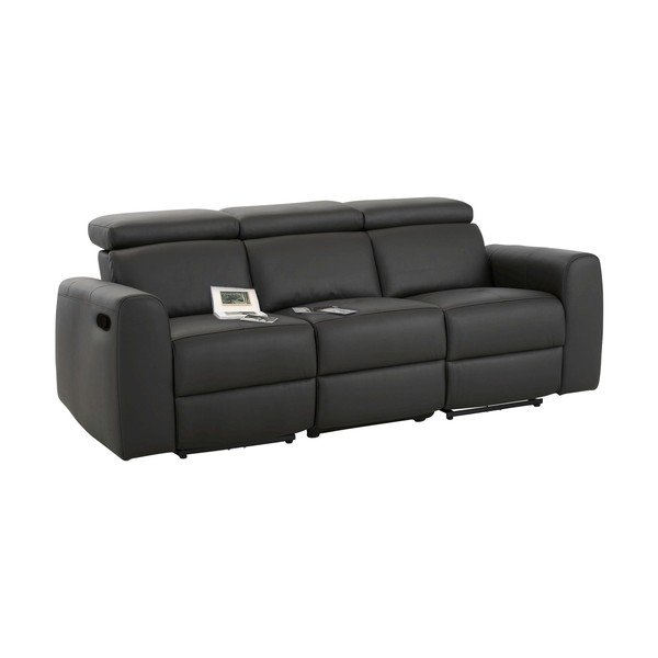 Brązowa sofa z imitacji skóry 216 cm Capena – Støraa-image-2