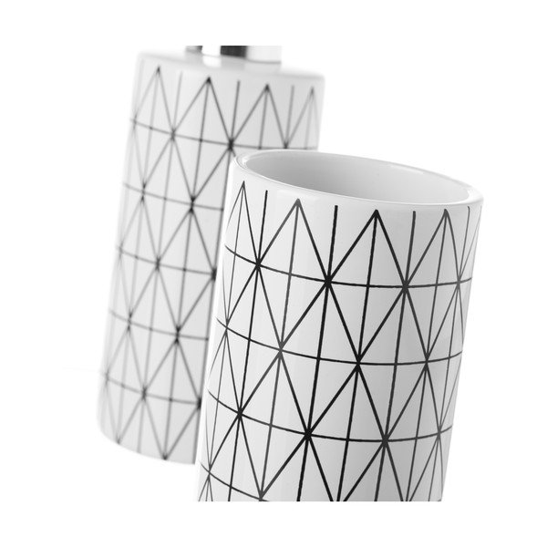Zestaw kubka na szczoteczki i dozownika do mydła Unimasa Geometry-image-2