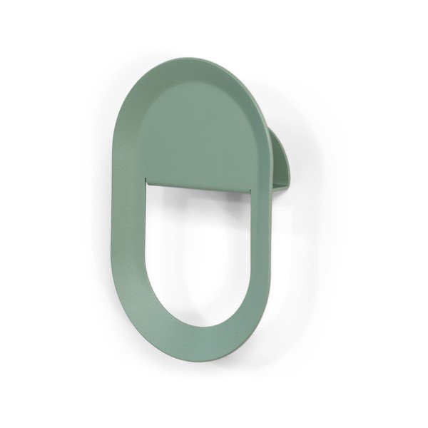 Szarozielony ścienny stalowy haczyk Coucou – Spinder Design