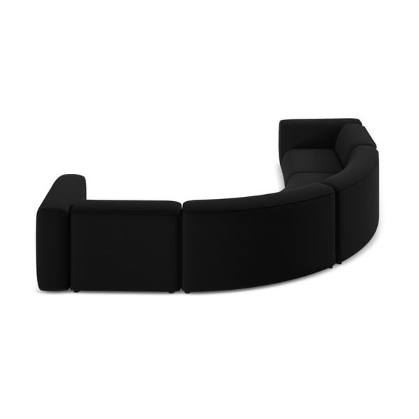 Czarny aksamitny narożnik Ekahi – Makamii-image-4