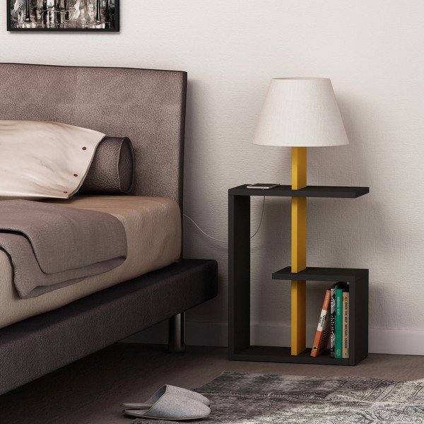 Antracytowa lampa stojąca Homitis Saly-image-1