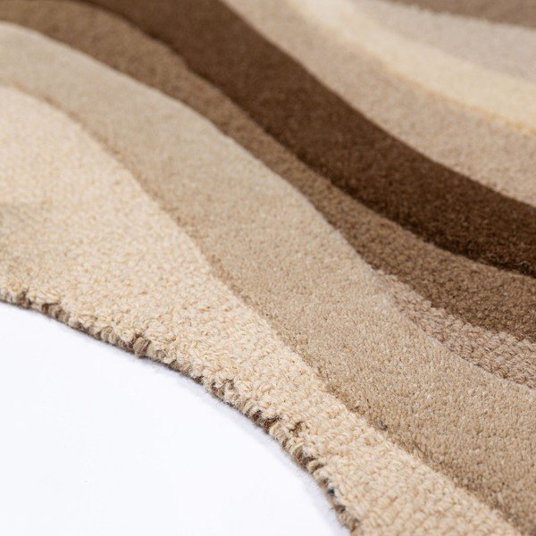 Brązowy/beżowy wełniany dywan tkany ręcznie 160x230 cm Envy Wool – Flair Rugs-image-2