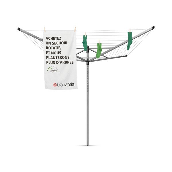 Ogrodowa suszarka na pranie w kolorze srebra 60 m Lift-O-Matic – Brabantia-image-4