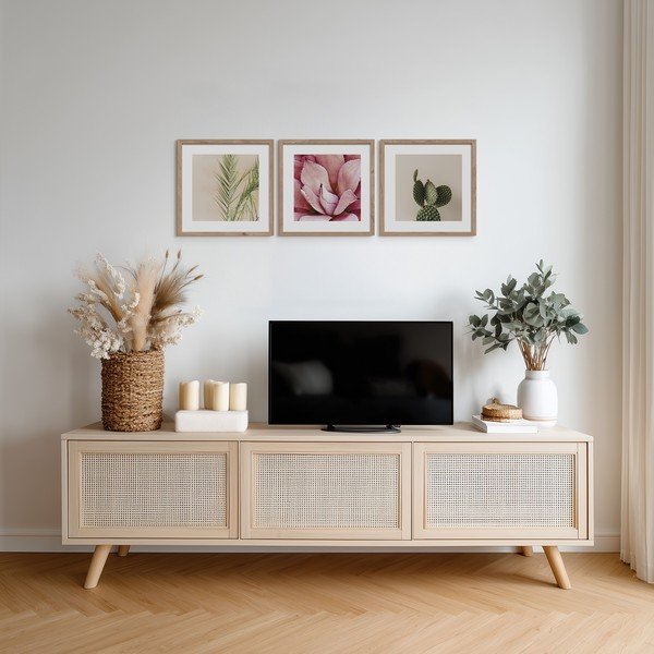 Obrazy zestaw 3 szt. drukowane z ramą w zestawie 30x30 cm Fresh – Styler-image-2