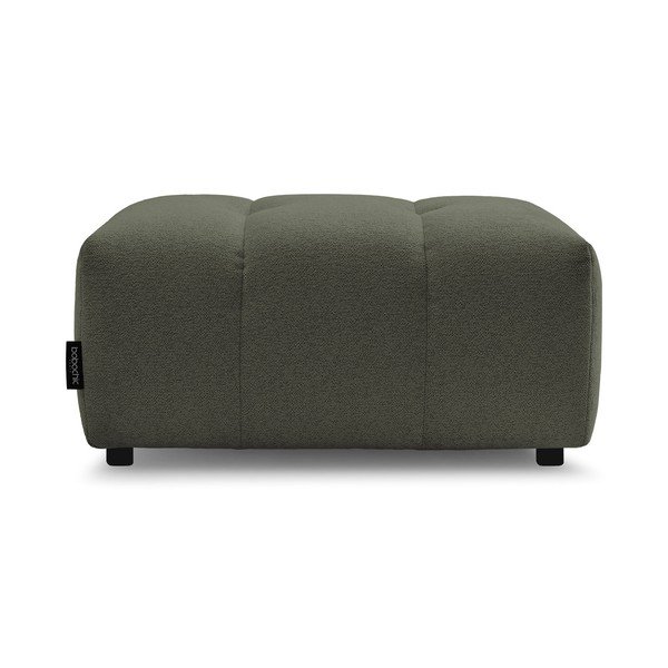 Podnóżek z tkaniny szenilowej w kolorze khaki Roxelane – Bobochic Paris