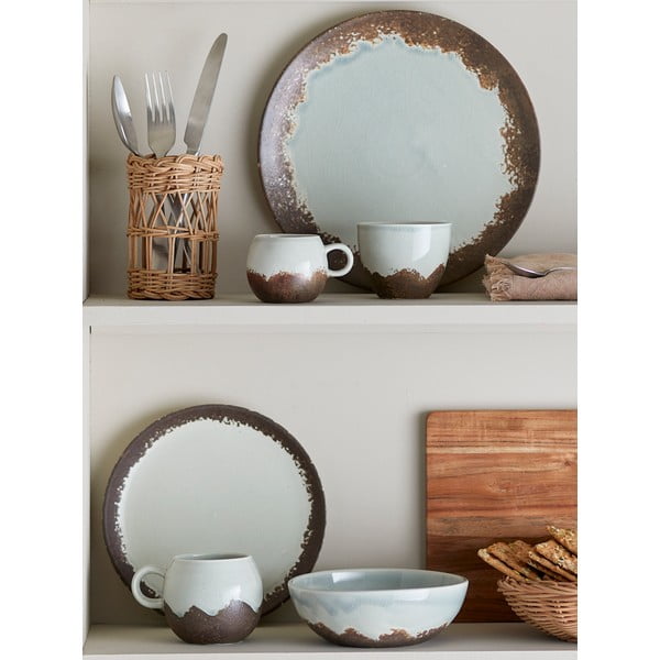 Kamionkowy zestaw talerzy 12 szt. Paula – Bloomingville-image-2