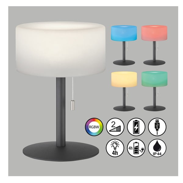 Lampa zewnętrzna LED ze ściemniaczem ø 18 cm Cadiz – Fischer & Honsel-image-1