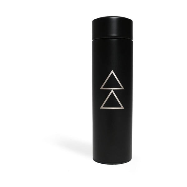 Czarna butelka na wodę Yoga Design Lab Zoto, 450 ml