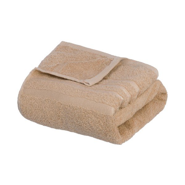 Beżowy bawełniany ręcznik kąpielowy frotte 70x140 cm Simple – Casa Selección