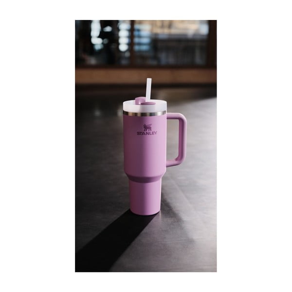 Fioletowy termos ze słomką ze stali nierdzewnej 1,18 l Quencher H2.0 FlowState Tumbler Lilac – Stanley-image-4