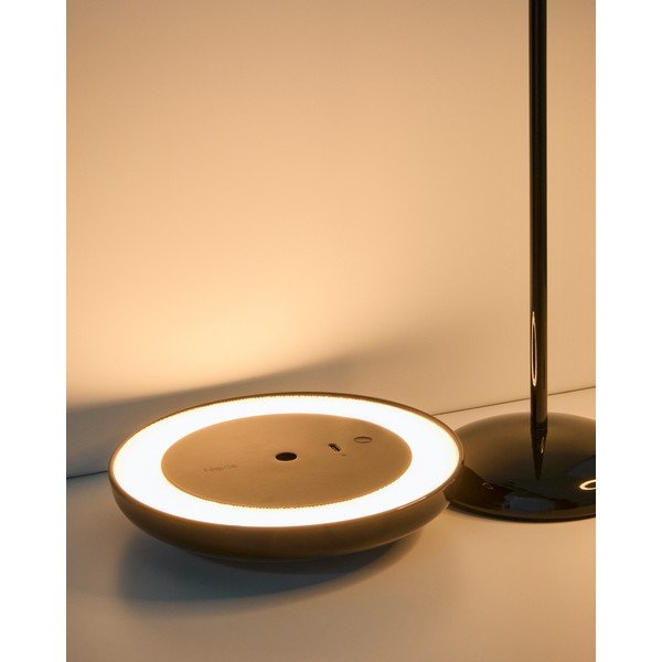 Czarna lampa stołowa LED ze ściemniaczem z metalowym kloszem (wysokość 35 cm) Porte – Kave Home-image-2