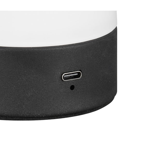 Lampa stołowa LED w matowym białym kolorze ze szklanym kloszem (wysokość 18 cm) Dooley – Trio-image-3