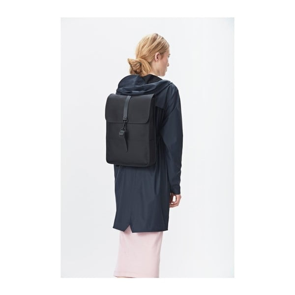 Czarny plecak o wysokiej wodoodporności Rains Backpack Mini-image-2