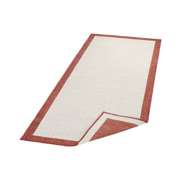 Czerwono-kremowy chodnik dwustronny odpowiedni na zewnątrz NORTHRUGS Panama, 80x250 cm-image-2