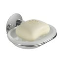 Biała plastikowa mydelniczka bez wiercenia Turbo-Loc – Wenko