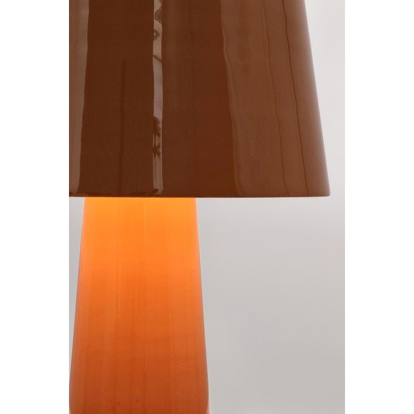 Pomarańczowa metalowa lampa stołowa LED z metalowym kloszem (wysokość 51 cm) Turner – Bizzotto-image-2