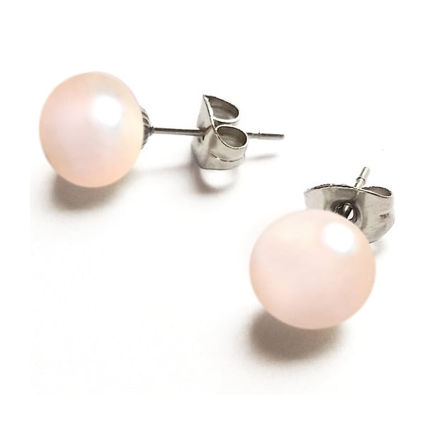 Kolczyki z różową perłą Lucie Marková II