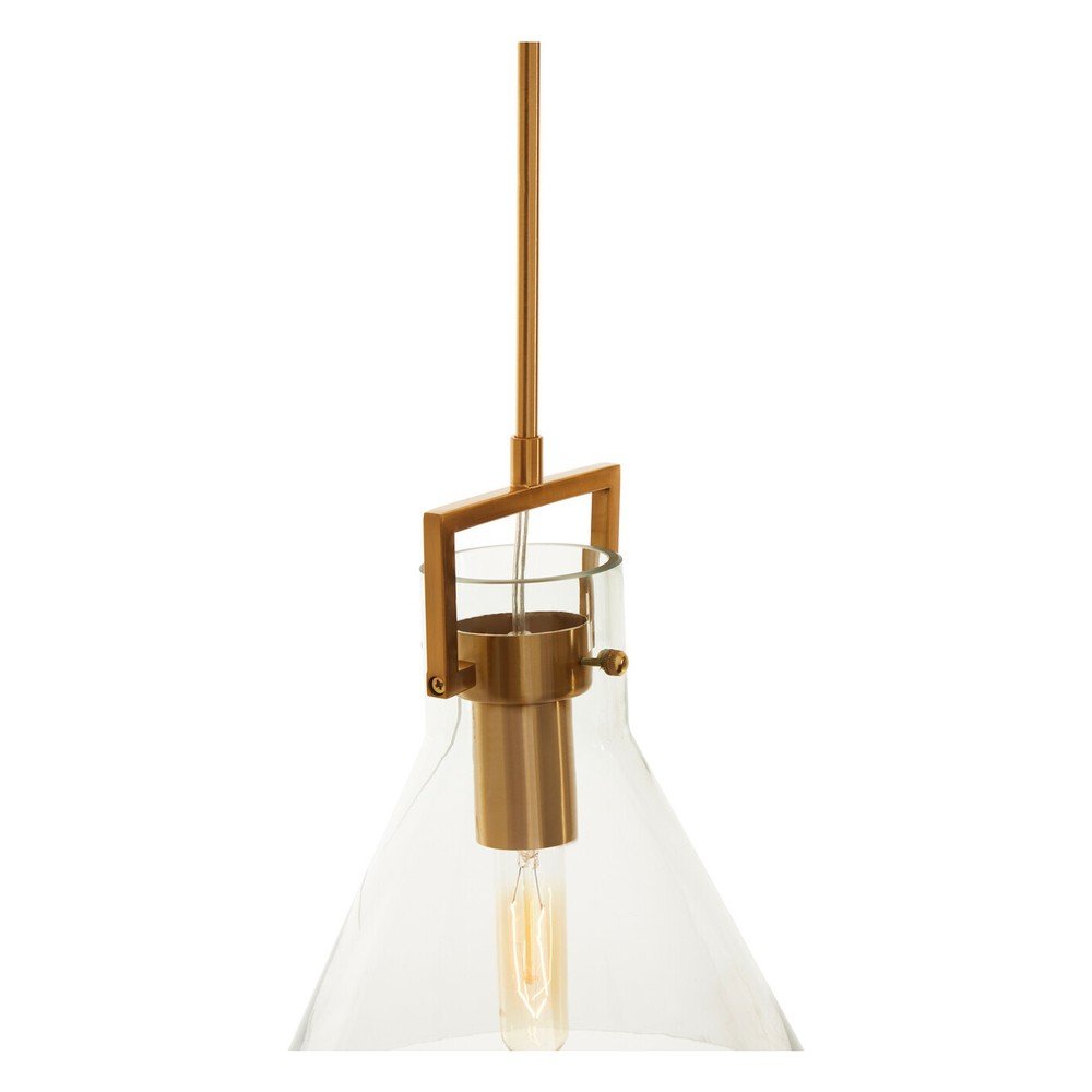 Metalowa lampa wisząca w kolorze złota ze szklanym kloszem ø 25 cm Trieste – Premier Housewares (zdjęcie 6)