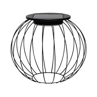 Czarna lampa zewnętrzna SULION Helio, ø 35 cm