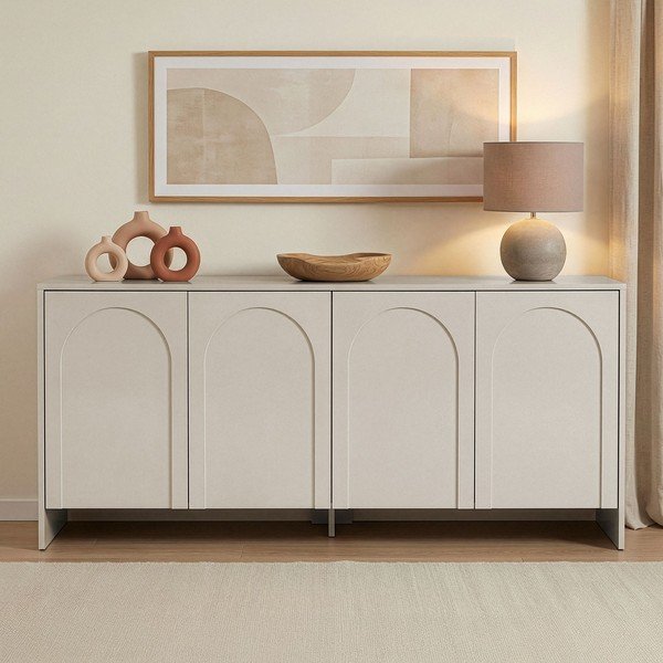 Kremowa komoda 180x80x45 cm Arlen  – Kalune Design-image-1