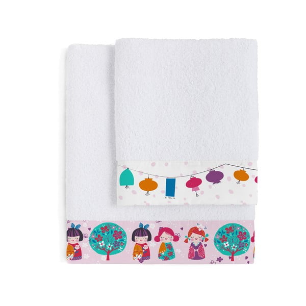 Zestaw 2 ręczników dziecięcych Moshi Moshi Cherry Blossom