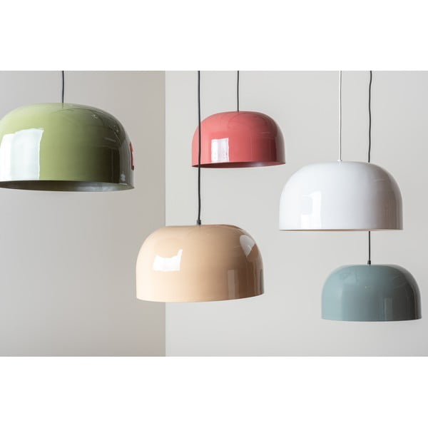 Biała lampa wisząca z metalowym kloszem ø 40 cm Dome – Leitmotiv-image-2