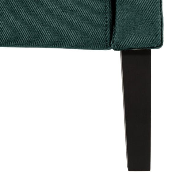 Ciemnoturkusowe łóżko z czarnymi nogami Vivonita Windsor, 160x200 cm-image-1