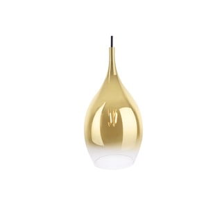 Szklana lampa wisząca w kolorze złota Leitmotiv Drup, ø 20 cm