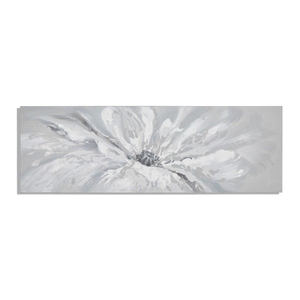 Ręcznie malowany obraz z motywem rośliny Mauro Ferretti White Blossom, 150x50 cm