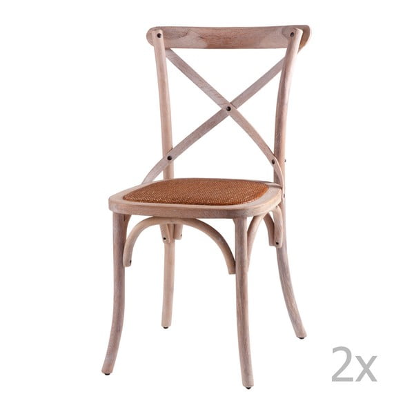 Zestaw 2 krzeseł drewnianych sømcasa Ariana