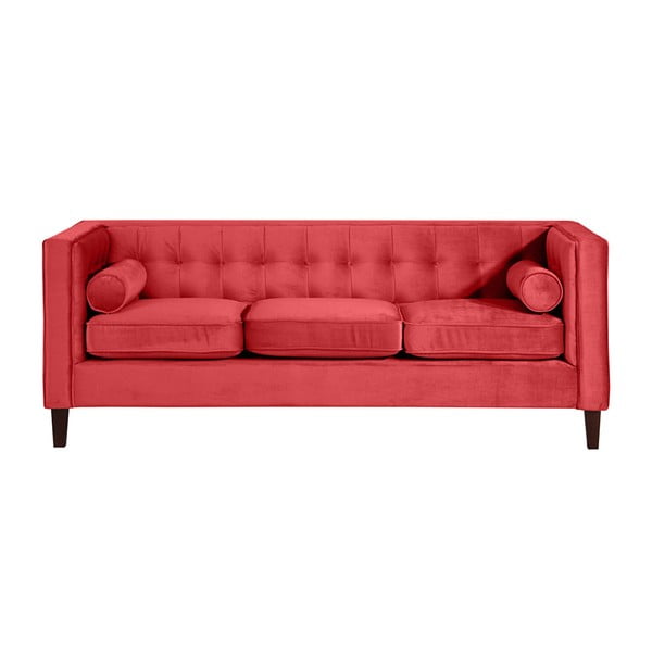 Czerwona sofa Max Winzer Jeronimo, 215 cm