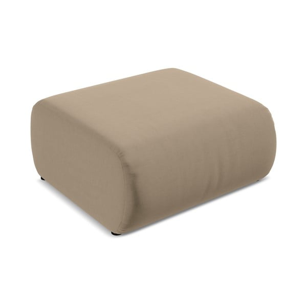 Beżowy aksamitny podnóżek Ekahi – Makamii-image-3