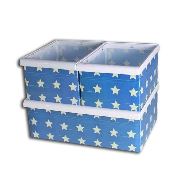 Zestaw 3 pudełek Star Pattern