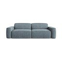 Szaroniebieska sofa z tkaniny szenilowej 244 cm Omao – Makamii