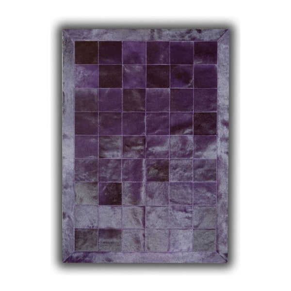 Dywan skórzany Plain Violet, 140x200 cm