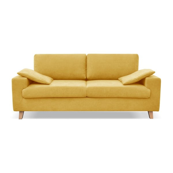 Żółta sofa 3-osobowa Cosmopolitan desing Caracas