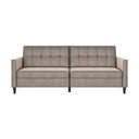 Beżowa aksamitna sofa 203 cm Hartford – Støraa