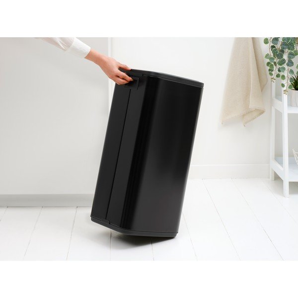 Stalowy kosz na śmieci otwierany na dotyk w kolorze matowej czerni 30 l Bo Touch – Brabantia-image-2
