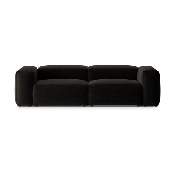 Czarna sofa 264 cm Bergamo – Cosmopolitan Design