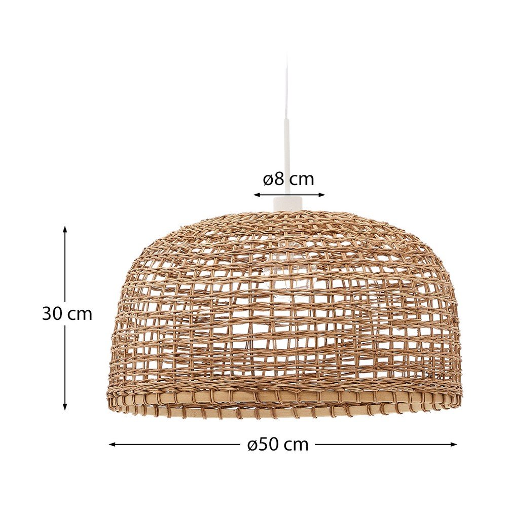 Abażur w naturalnym kolorze ø 52 cm Dakira – Kave Home (zdjęcie 7)